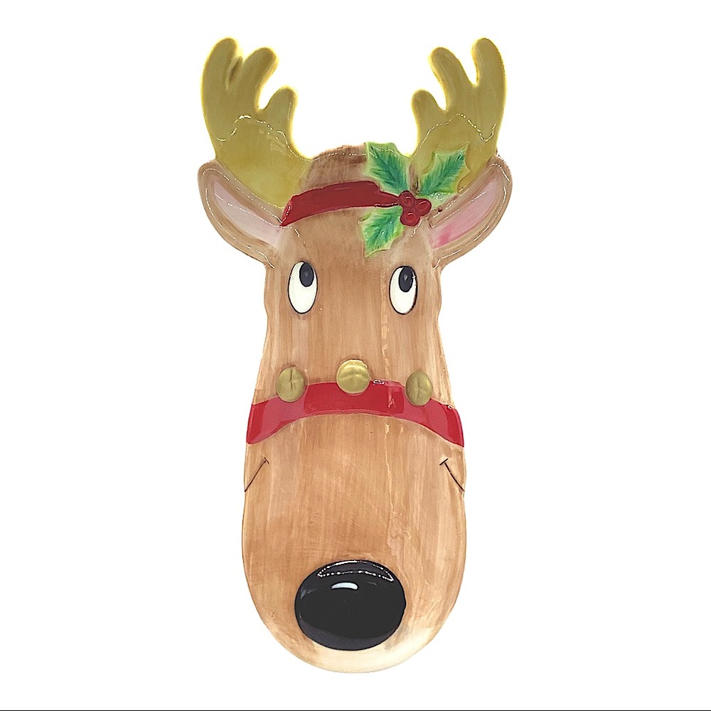 Fitz and Floyd Snack Therapy Reindeer Server